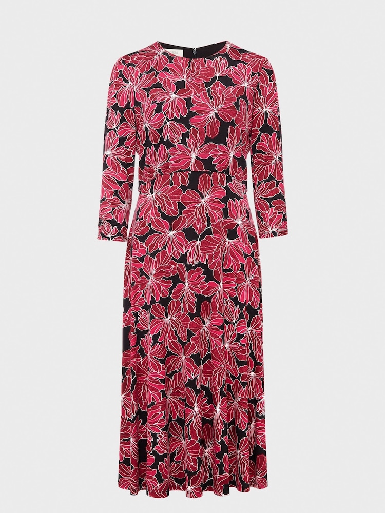 Hobbs Pink Mabel Jersey Dress - Image 4 of 4