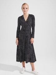 Hobbs Black Jersey Drew Dress - Image 1 of 4