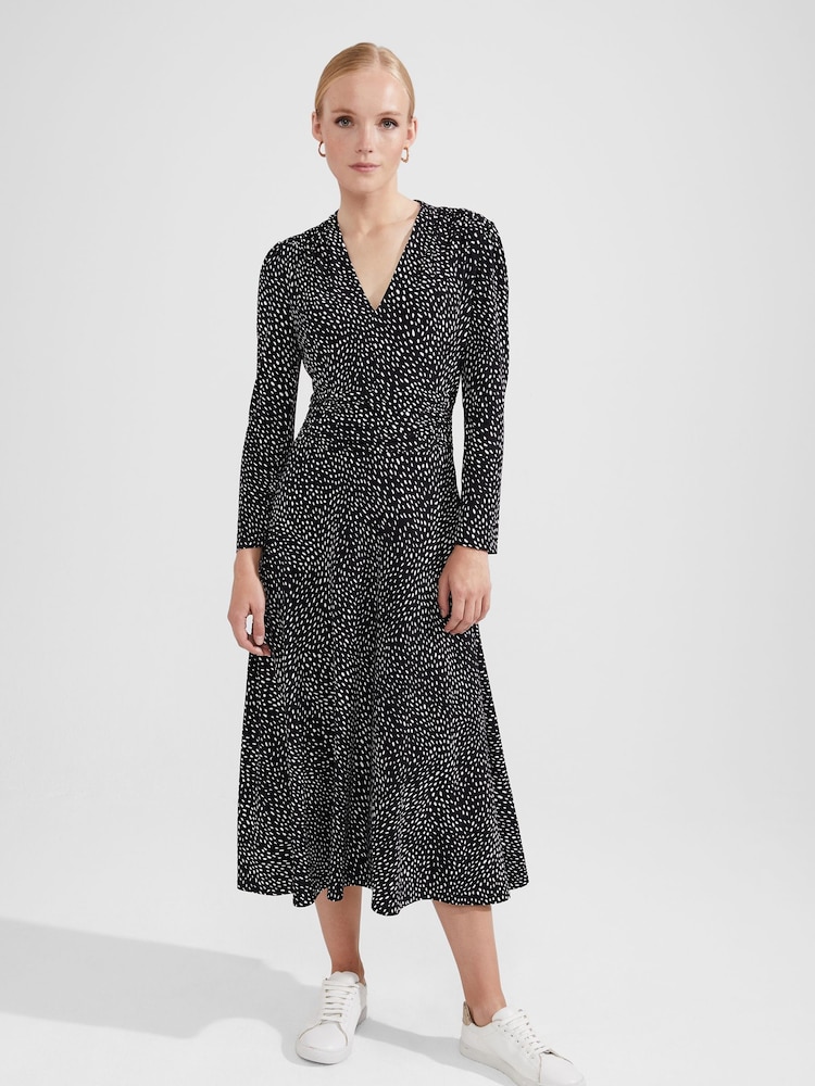 Hobbs Black Jersey Drew Dress - Image 1 of 4