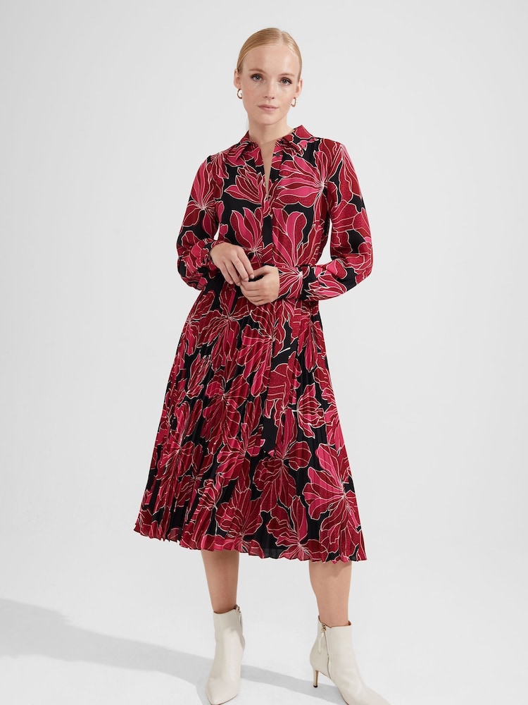 Hobbs Pink Laurenza Dress - Image 1 of 4 Hobbs Pink Laurenza Dress - Image 1 of 4