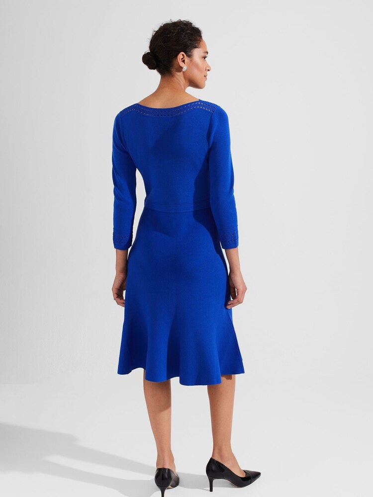 Hobbs Blue Quinn Knitted Dress - Image 2 of 4