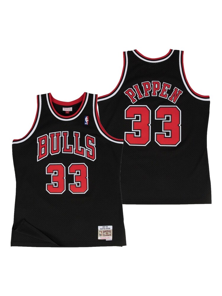 Fanatics NBA Chicago Bulls Scottie Pippen 1997-98 Hardwood Classics Alternate Swingman Black Jersey - Image 1 of 4