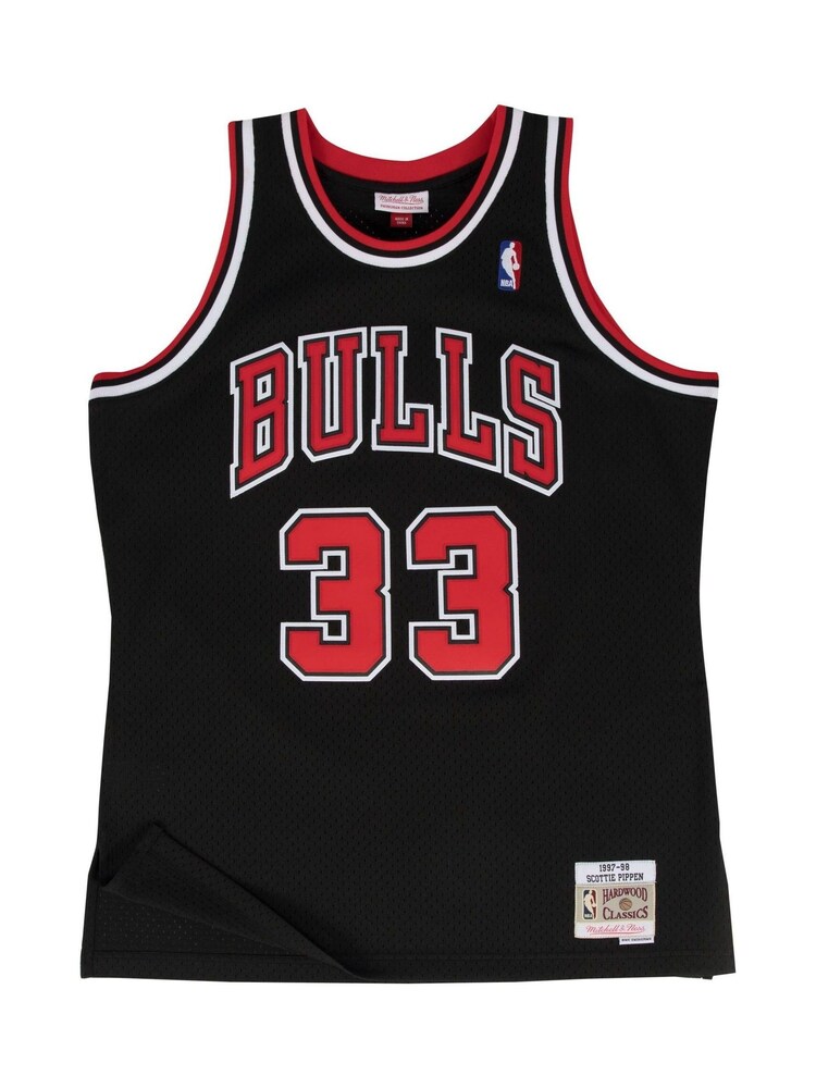 Fanatics NBA Chicago Bulls Scottie Pippen 1997-98 Hardwood Classics Alternate Swingman Black Jersey - Image 2 of 4