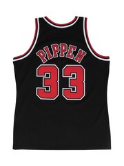 Fanatics NBA Chicago Bulls Scottie Pippen 1997-98 Hardwood Classics Alternate Swingman Black Jersey - Image 3 of 4