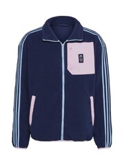 adidas Blue Arsenal Lifestyler Fleece Jacket - Image 3 of 3