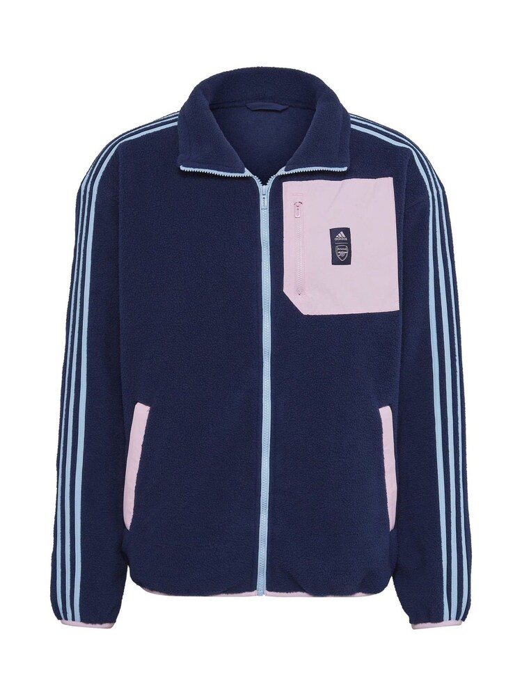 adidas Blue Arsenal Lifestyler Fleece Jacket - Image 3 of 3