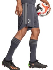 adidas Grey Juventus Third Shorts 2023-24 - Image 1 of 2