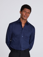 MOSS Blue Stretch Shirt - Image 1 of 4