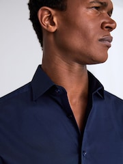 MOSS Blue Stretch Shirt - Image 2 of 4