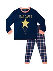 بيجاما بطبعة Star Gazer على لون كحلي من Harry Bear - صورة 1 من 3