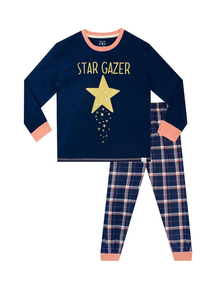 بيجاما بطبعة Star Gazer على لون كحلي من Harry Bear - صورة 1 من 3