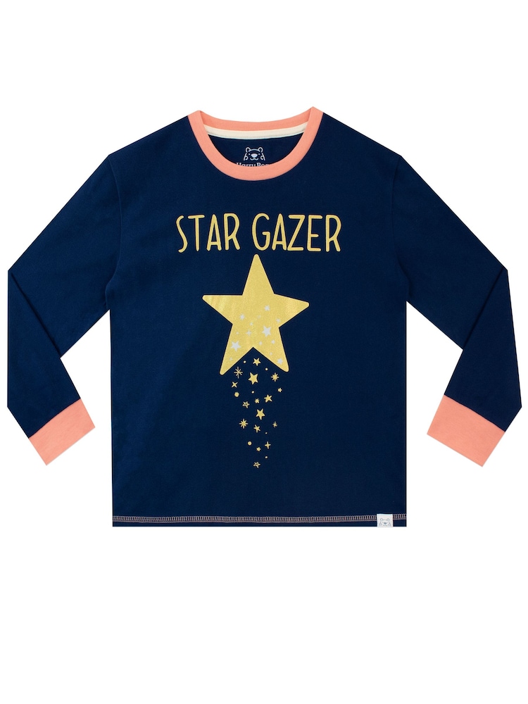 بيجاما بطبعة Star Gazer على لون كحلي من Harry Bear - صورة 2 من 3