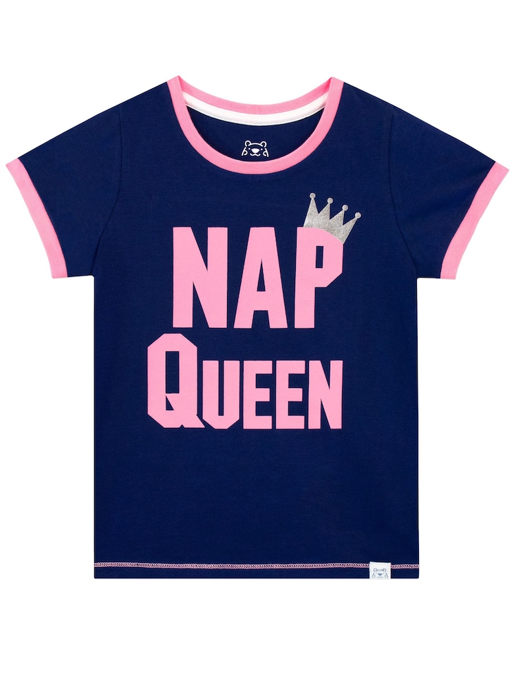 Harry Bear Pink/Blue 100% Cotton Nap Queen Pyjamas - Image 2 of 3