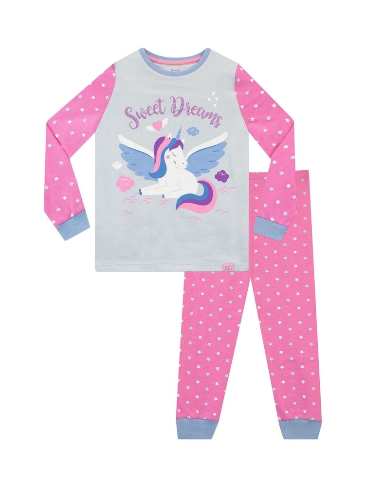 Harry Bear Pyjama mit Einhornmotiv - Bild 1 von 3 Harry Bear Pyjama mit Einhornmotiv - Bild 1 von 3