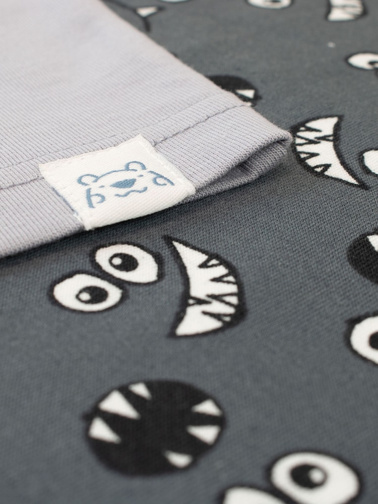 Harry Bear Grey Snuggle Fit Monster Pyjamas - Image 5 of 5 Harry Bear Grey Snuggle Fit Monster Pyjamas - Image 5 of 5