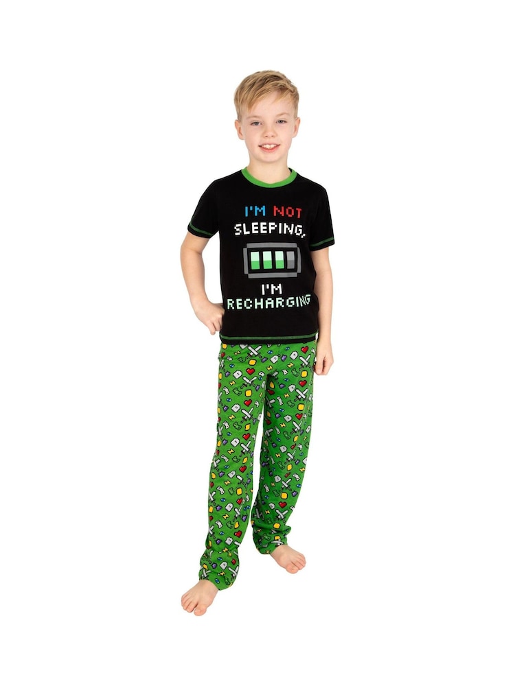 Harry Bear Gaming Glow In The Dark 100% Cotton Pyjamas - Image 3 of 12