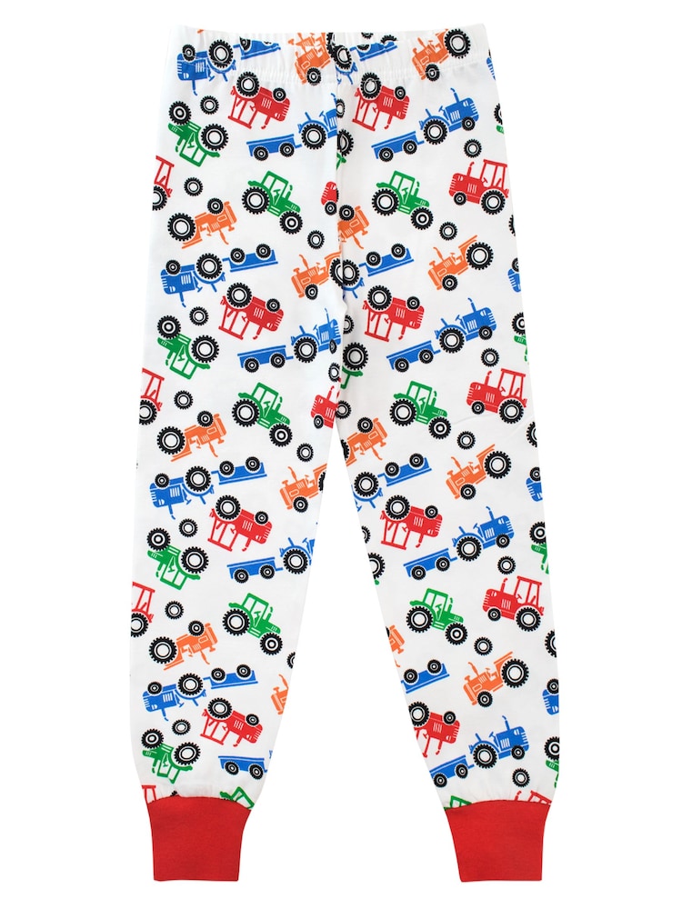 Harry Bear White Snuggle Fit Tractor Pyjamas - Image 3 of 5