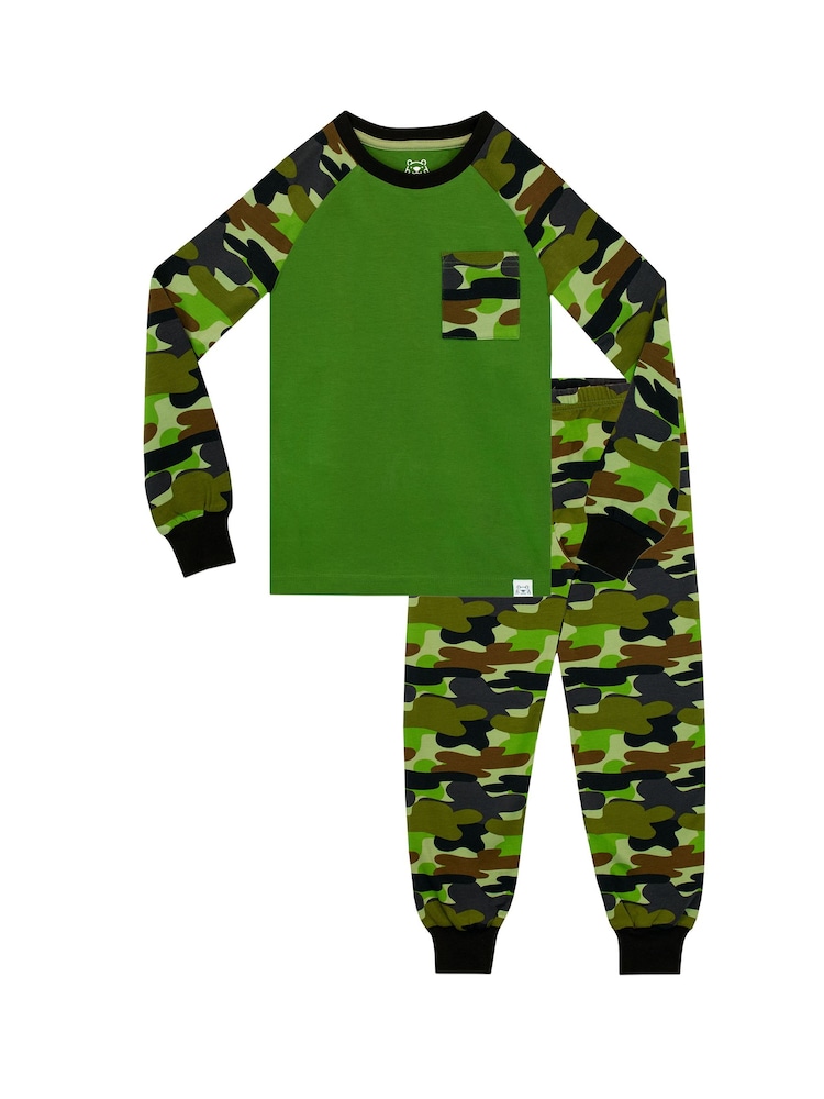 Harry Bear Tarnfarbener Pyjama - Kuschelige Passform - Bild 1 von 5 Harry Bear Tarnfarbener Pyjama - Kuschelige Passform - Bild 1 von 5