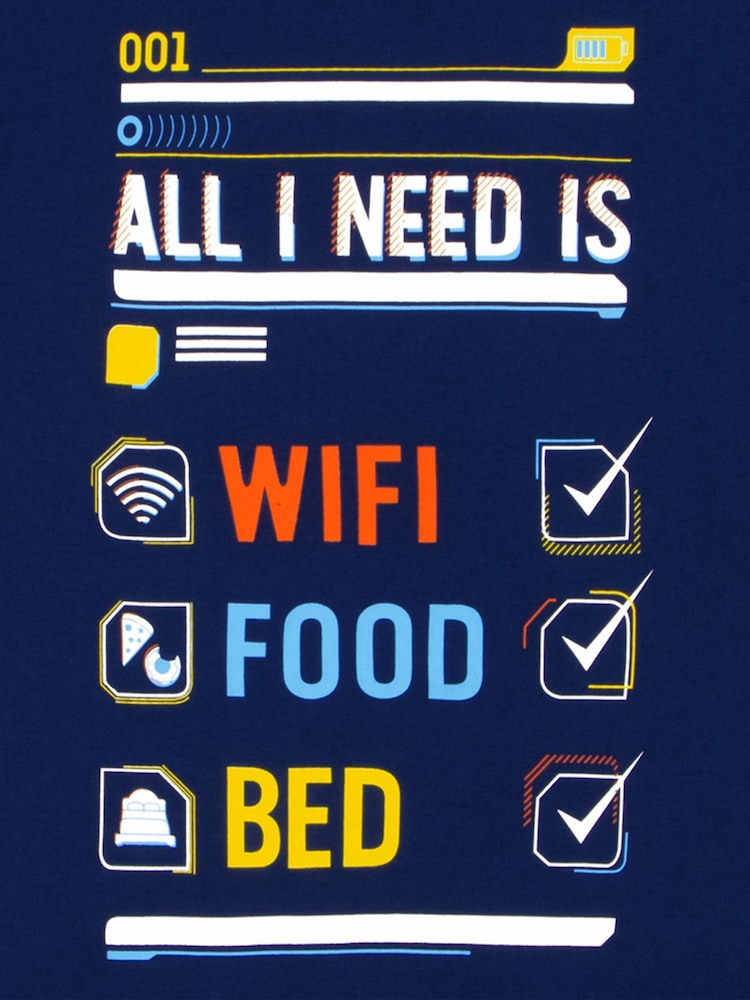 Harry Bear Blue WiFi 100% Cotton Pyjamas - Image 12 of 12 Harry Bear Blue WiFi 100% Cotton Pyjamas - Image 12 of 12