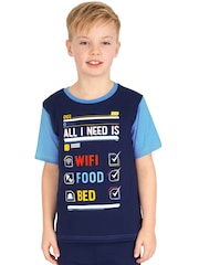 Harry Bear Blue WiFi 100% Cotton Pyjamas - Image 2 of 12