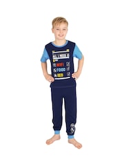 Harry Bear Blue WiFi 100% Cotton Pyjamas - Image 6 of 12