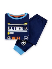 Harry Bear Blue WiFi 100% Cotton Pyjamas - Image 8 of 12