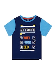 Harry Bear Blue WiFi 100% Cotton Pyjamas - Image 9 of 12