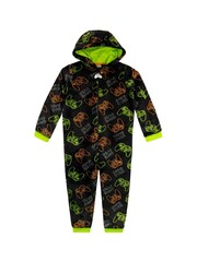 Harry Bear Black Game Over Onesie - Image 1 of 4