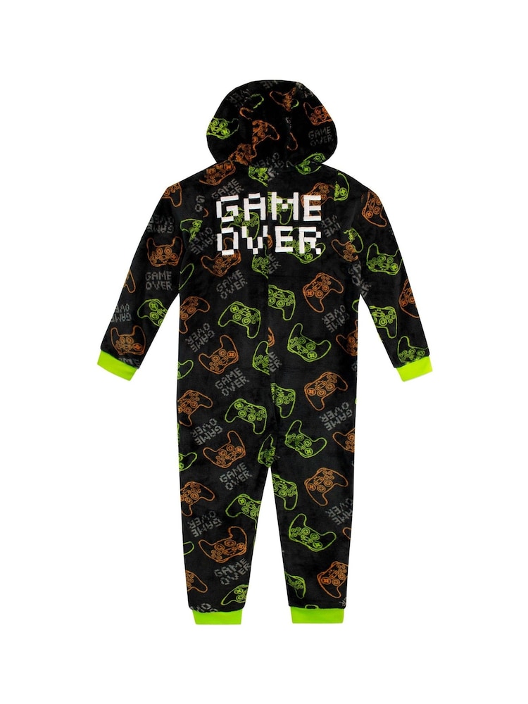 Harry Bear Black Game Over Onesie - Image 2 of 4
