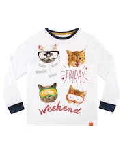 Пижама с принтом кошек Harry Bear - Изображение 2 из 5