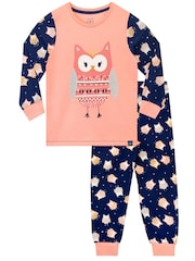 Harry Bear Pink Night Time 100% Cotton Pyjamas - Image 1 of 3