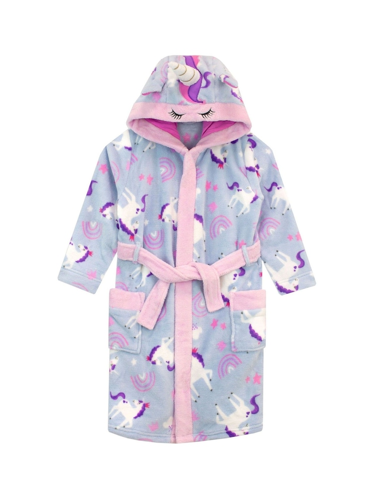 Harry Bear Purple Unicorn Dressing Gown - Image 1 of 5