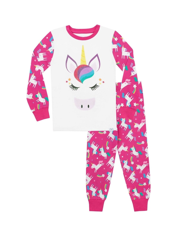Harry Bear Pink Unicorn Pyjamas - Image 1 of 3
