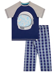 Harry Bear Blue 100% Cotton Astronaut Pyjamas - Image 1 of 5
