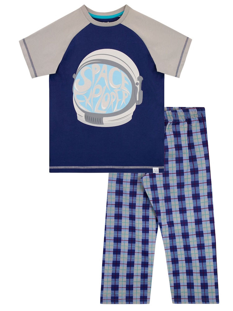 Harry Bear Blue 100% Cotton Astronaut Pyjamas - Image 1 of 5