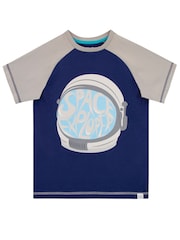 Harry Bear Blue 100% Cotton Astronaut Pyjamas - Image 2 of 5