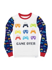 Harry Bear Blue Gaming Pyjamas - Snuggle Fit - Image 2 of 6