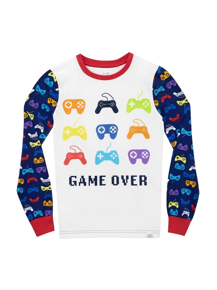 Harry Bear Blue Gaming Pyjamas - Snuggle Fit - Image 2 of 6