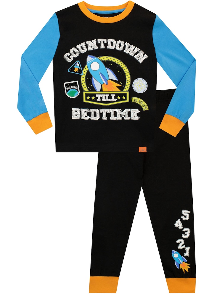 Harry Bear Black Countdown Till Bedtime Pyjamas - Image 1 of 5