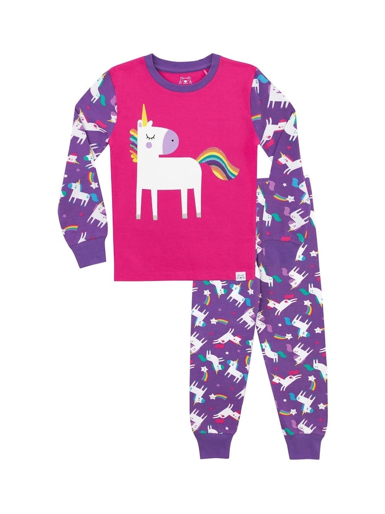 Harry Bear Purple Unicorn Pyjamas - Image 1 of 3