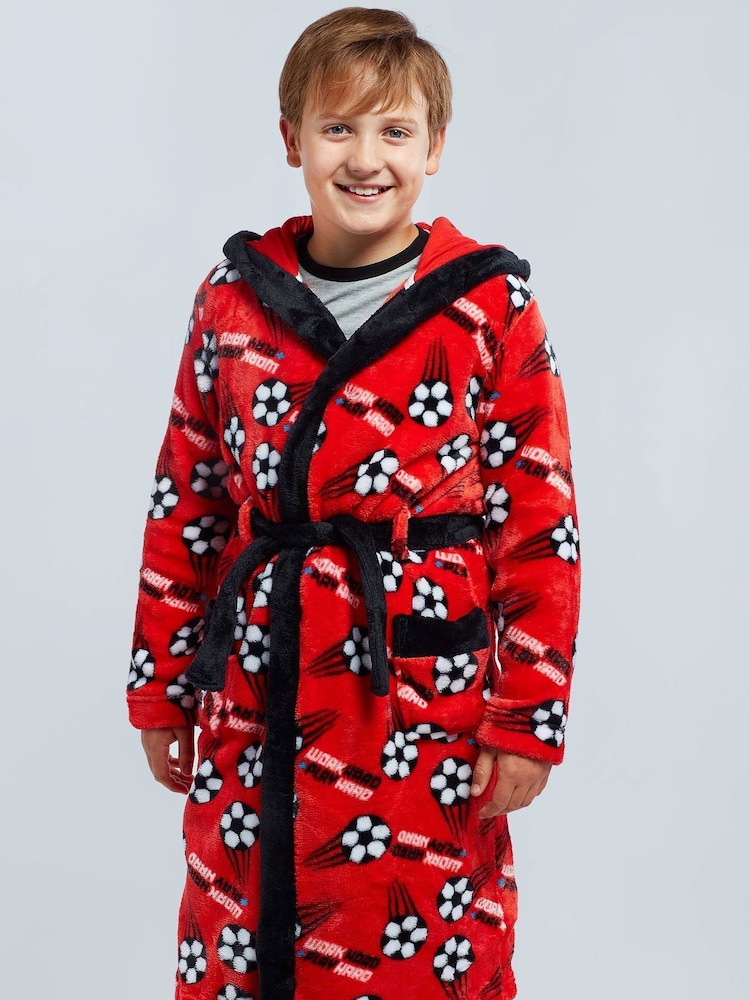 Harry Bear Red Football Dressing Gown - Image 1 of 5