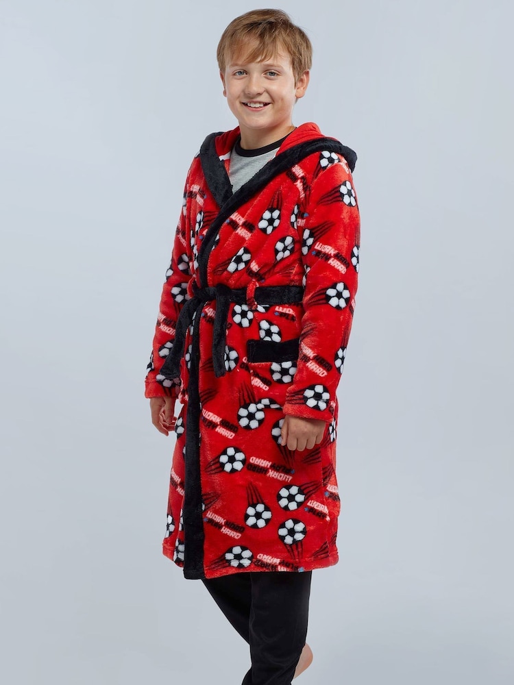 Harry Bear Red Football Dressing Gown - Image 2 of 5