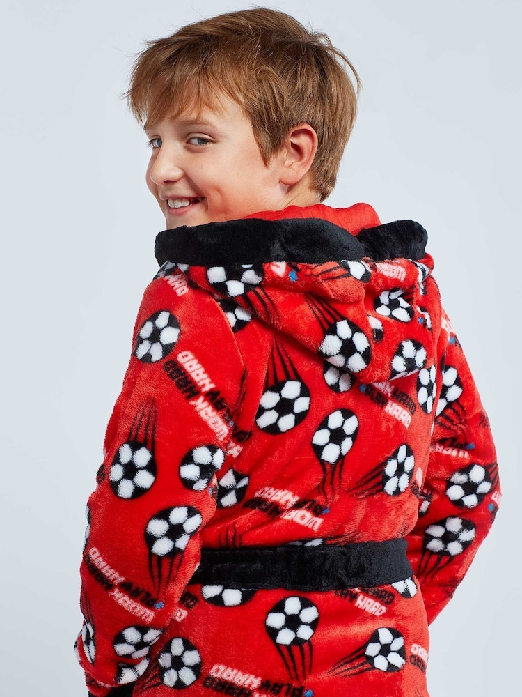 Harry Bear Red Football Dressing Gown - Image 4 of 5