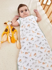 JoJo Maman Bébé Soft Safari 1 Tog Baby Muslin Sleeping Bag - Image 1 of 4