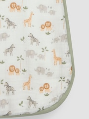 JoJo Maman Bébé Soft Safari 1 Tog Baby Muslin Sleeping Bag - Image 4 of 4