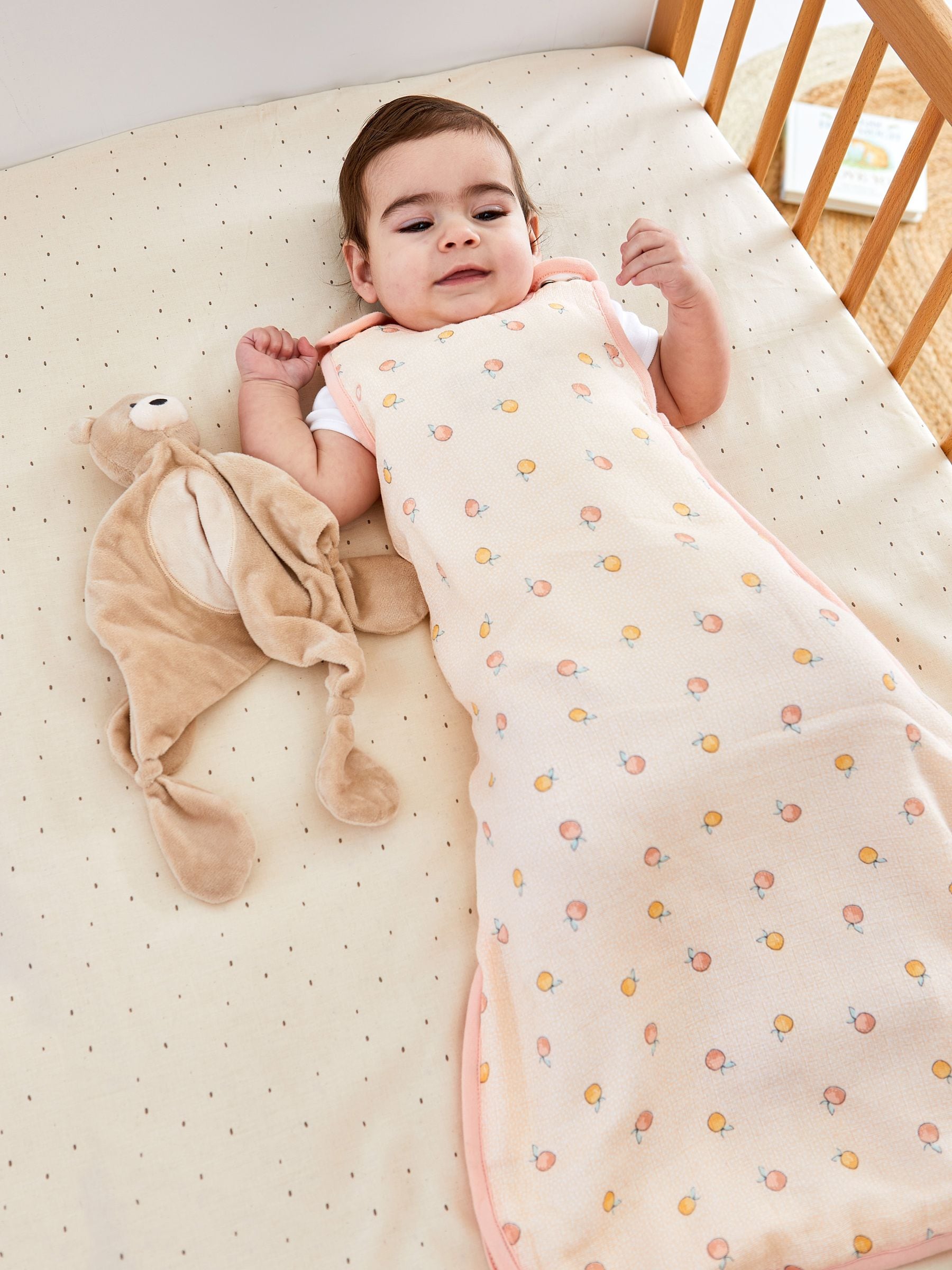 Buy JoJo Maman Bebe Apples Oranges 1 Tog Baby Muslin Sleeping Bag from Next Oman