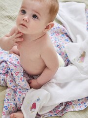 JoJo Maman Bébé 5-Pack Pretty Beatrix Potter Embroidered Muslins - Image 1 of 3