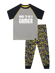 Harry Bear Grey Gamer Pyjamas - Image 1 of 5