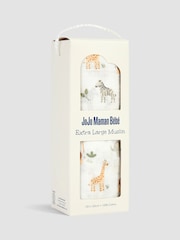 JoJo Maman Bébé Soft Safari Extra Large Muslin - Image 4 of 4