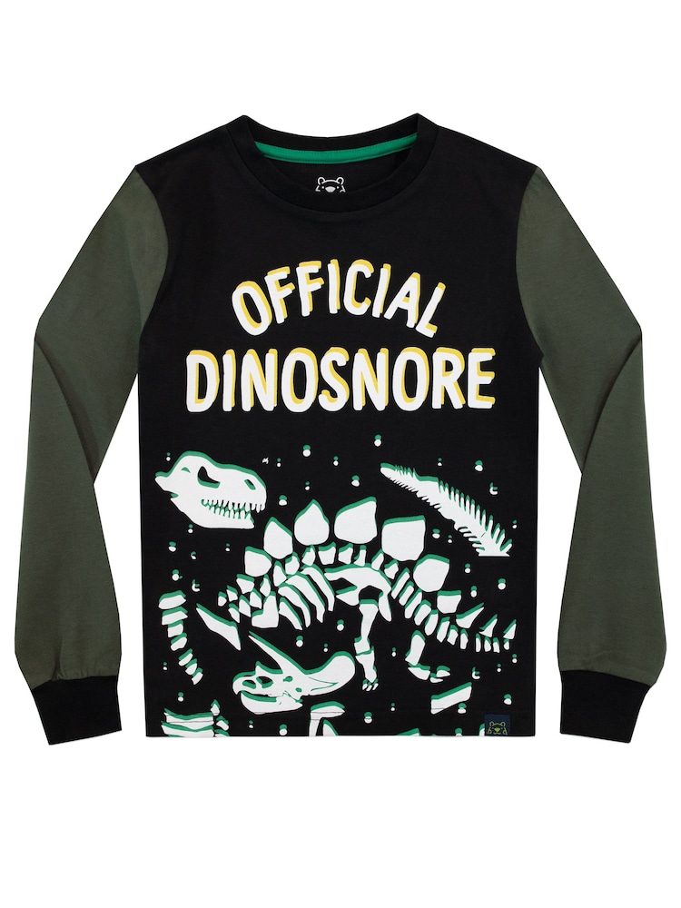 Harry Bear Green Dinosaur Snuggle Fit Pyjamas - Image 2 of 5